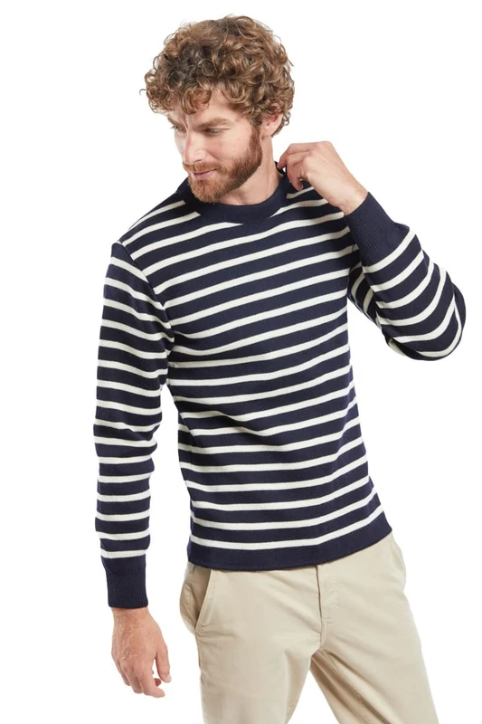 Armor Lux, Men's Plain Sailor Jumper, Rich Navy/Nature, 14.5 UK