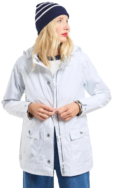 Armor Lux Women's Audierne Parka, White, 24