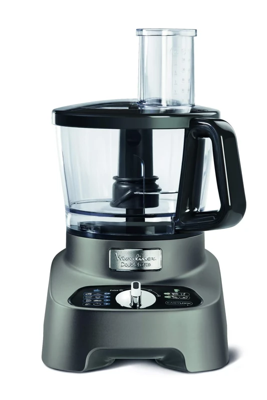 Moulinex Double Force Multifunctional Robot, 1000 W, Multipurpose Blender 2L, 10 Accessories, 31 Functions, Chopper, Graters, Juicer, FP825E10