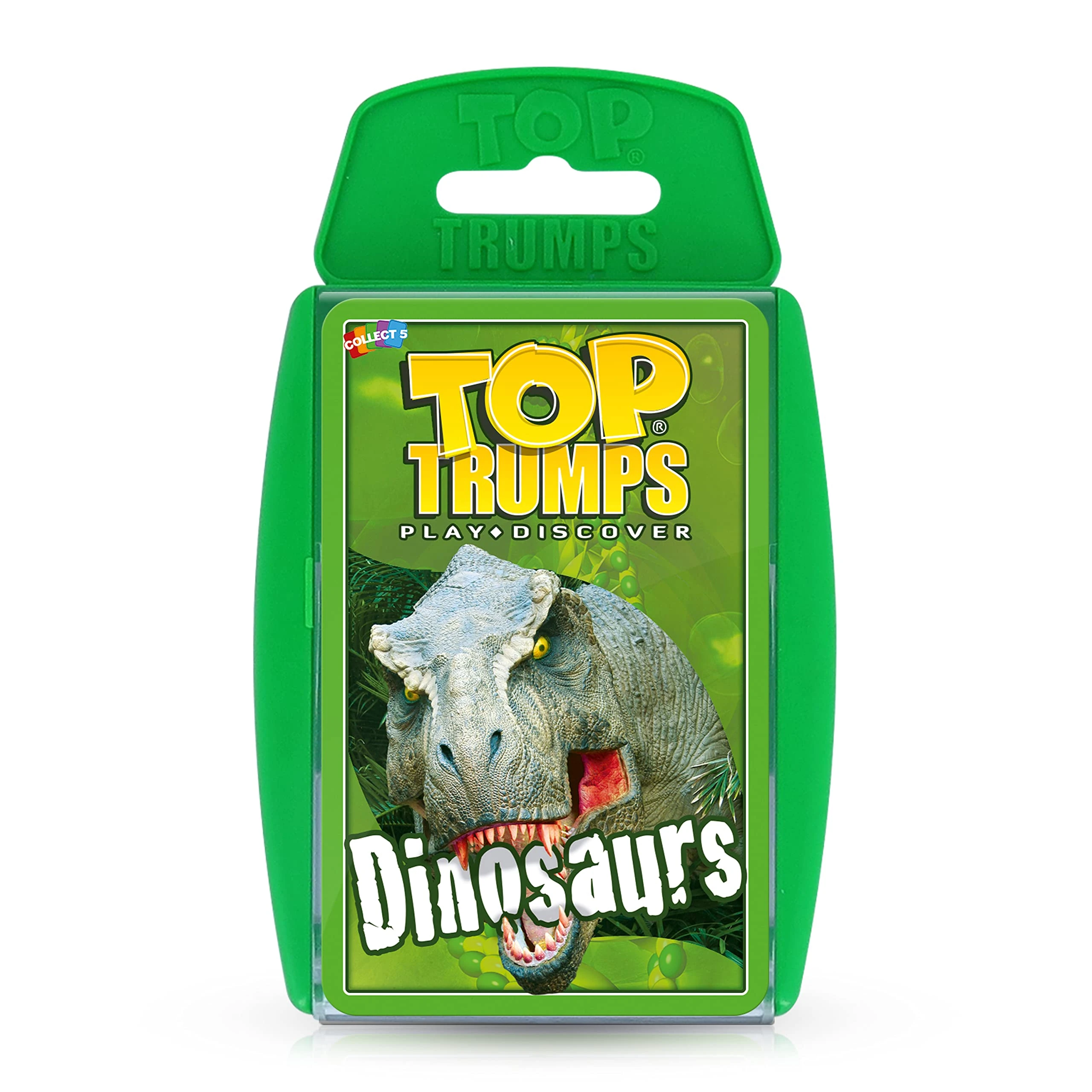 Top Trumps Dinosaurs Classics Card Game, Discover facts in this educational packed game including the killer rating for a Tyrannosaurus Rex, gift for ages 6 plus