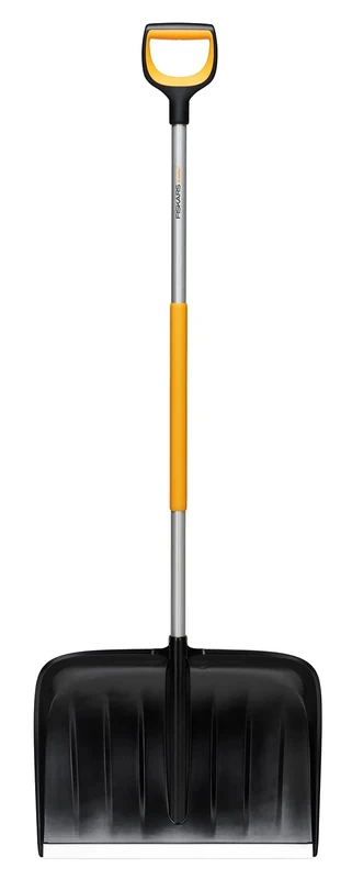 Fiskars snow plough for large amounts of snow, X-series, length: 153.5 cm, aluminium/polymer, black/orange/grey, 1057178