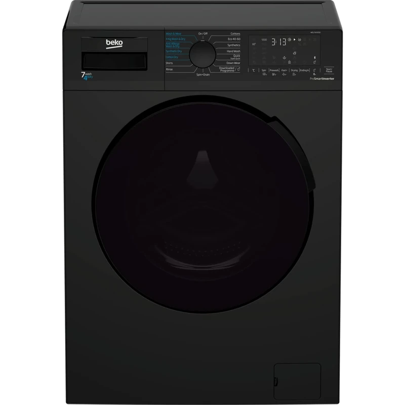 Beko 7kg Wash 4kg Dry Freestanding Washer Dryer - Black