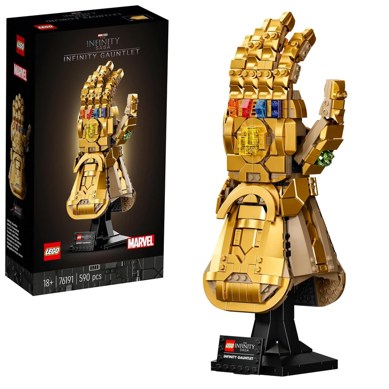 LEGO | Marvel Infinity Gauntlet Building Set for Adults - Avengers Model Kit incl. a Thanos Glove with Infinity Stones - Collectible Gift for Fans - 76191