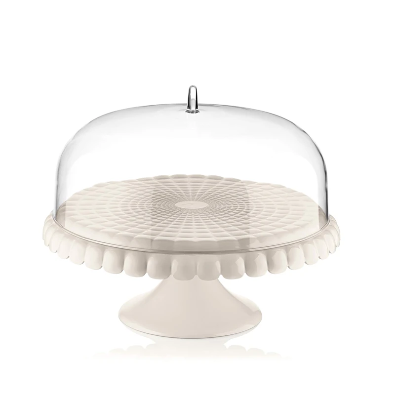 Guzzini Cake Stand with Bell - White 0 - 36cm Diameter