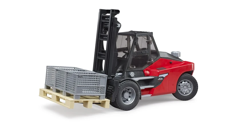 Linde HT160D stacker with pallet and cages