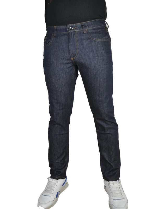 camel active Men's Herren Slim Fit Raw Denim Dunkelblau, Menswear-33/38 Pants, darkblue, 33 W/38 L