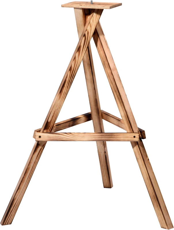 Heavy Duty Triple Leg Bird Feeder Stand 60 x 60 x 90 cm - Flamed Pine