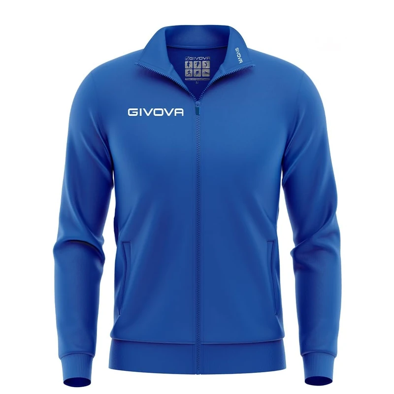 Givova unisex Giacca Polarfleece Mono 500 Jacket, Azul Nevy, - Image 1