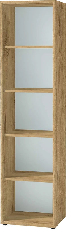 Germania GW-MONTERIA Filing shelf 4205-242, in Navarra-oak repro/White, with five open compartments, 50 x 196 x 37 cm (W/H/D)