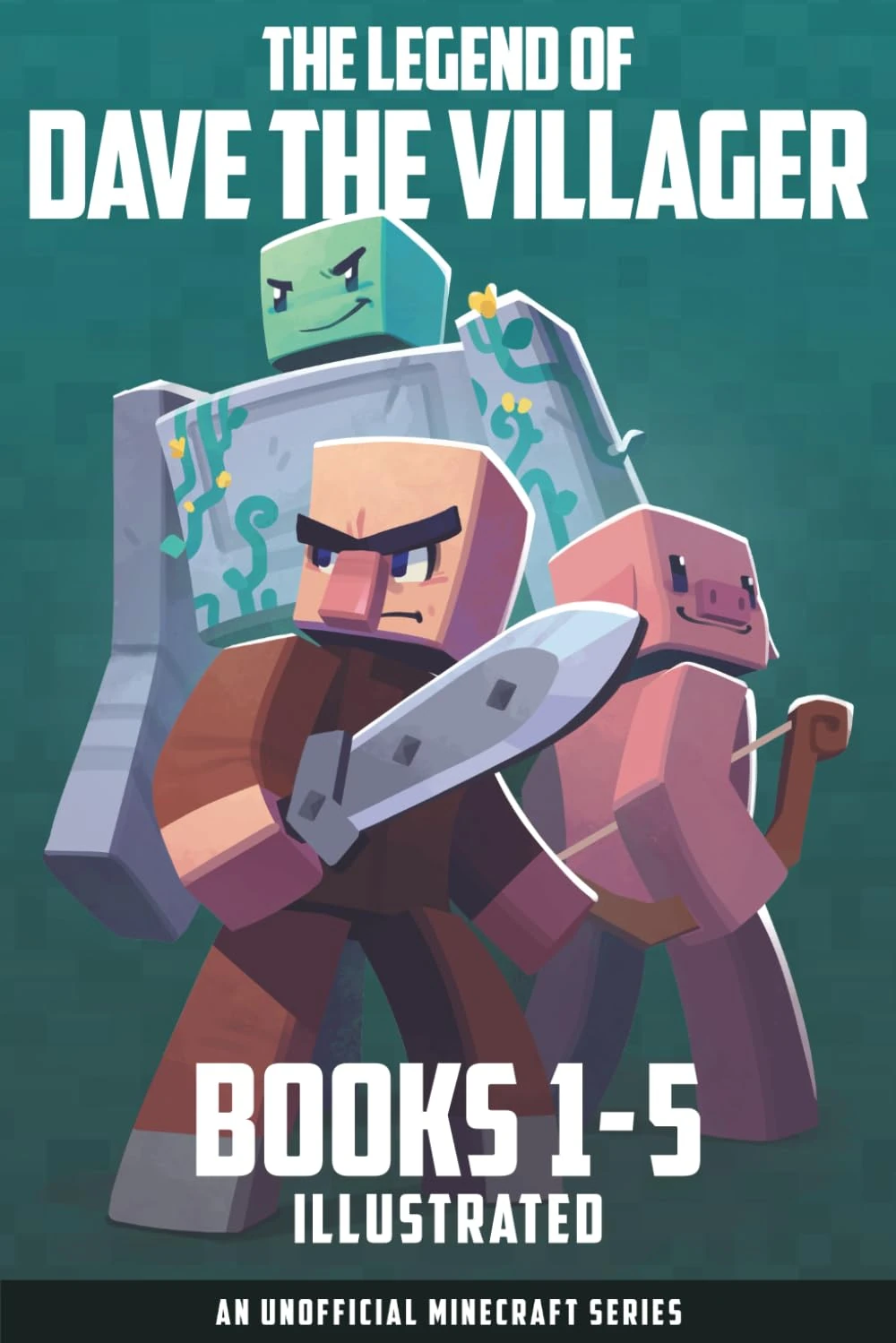 The Legend of Dave the Villager Books 1–5 Illustrated: a collection of unofficial Minecraft books (Dave the Villager Collections)