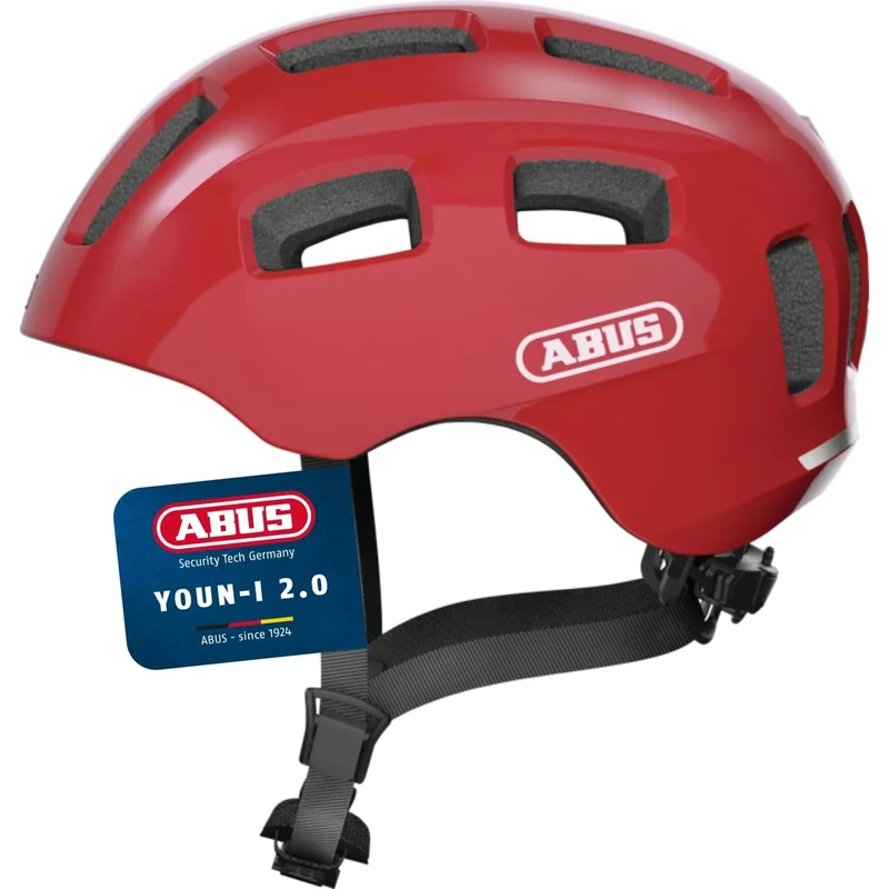 ABUS Youn-I 2.0 bike helmet - with light for children, teenagers and young adults - for girls and boys