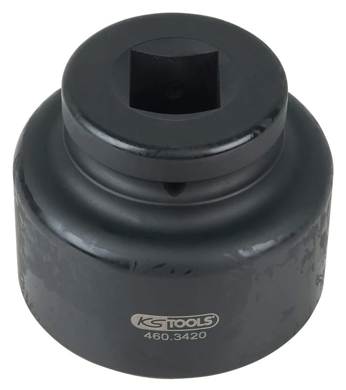 KS Tools 460.3420 1" Axle Nut Wrench, Octagonal, Short, 75 mm