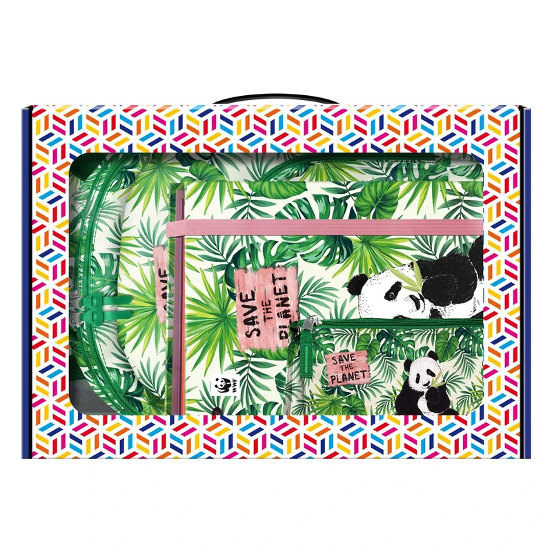 Pack Backpack, Replacement Ring Binder and Pencil-case - WWF - Save the Planet