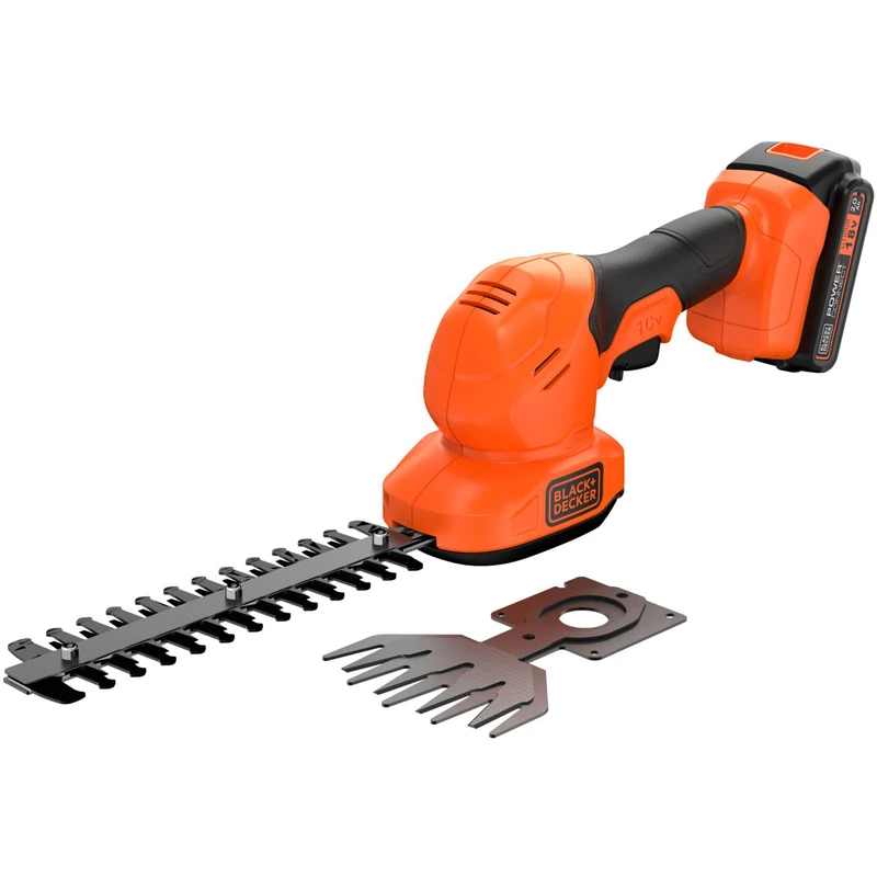 Black+Decker Shear 18V, 1 Battery 18 2.0Ah, Orange, Black