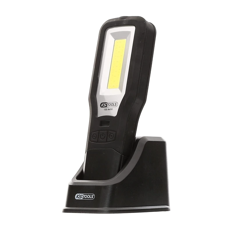 KS Tools 150.4490 Mobile Workshop Handlamp, Bendable, 550 Lumens, Black