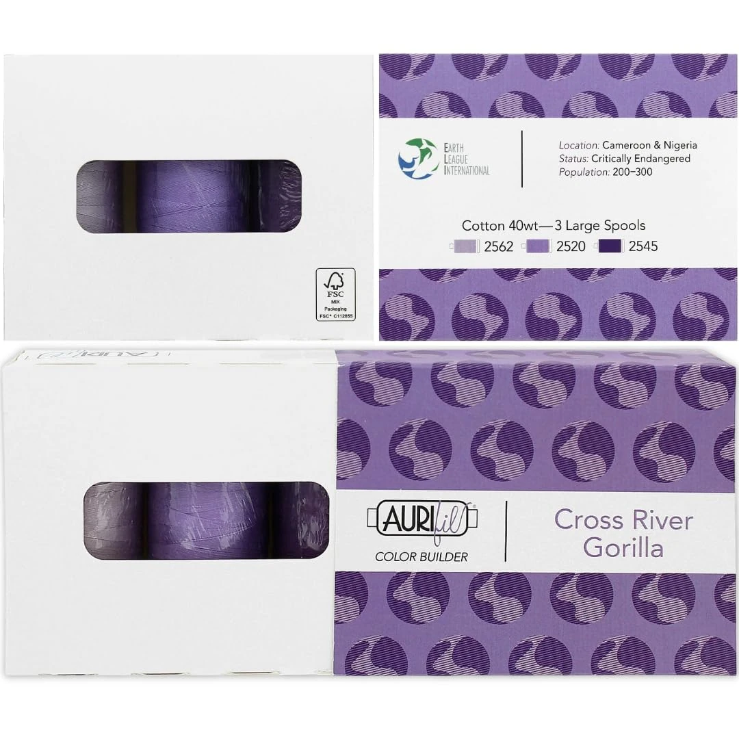 Aurifil 40wt Cotton Color Builder Thread Collection-Gorilla Purple