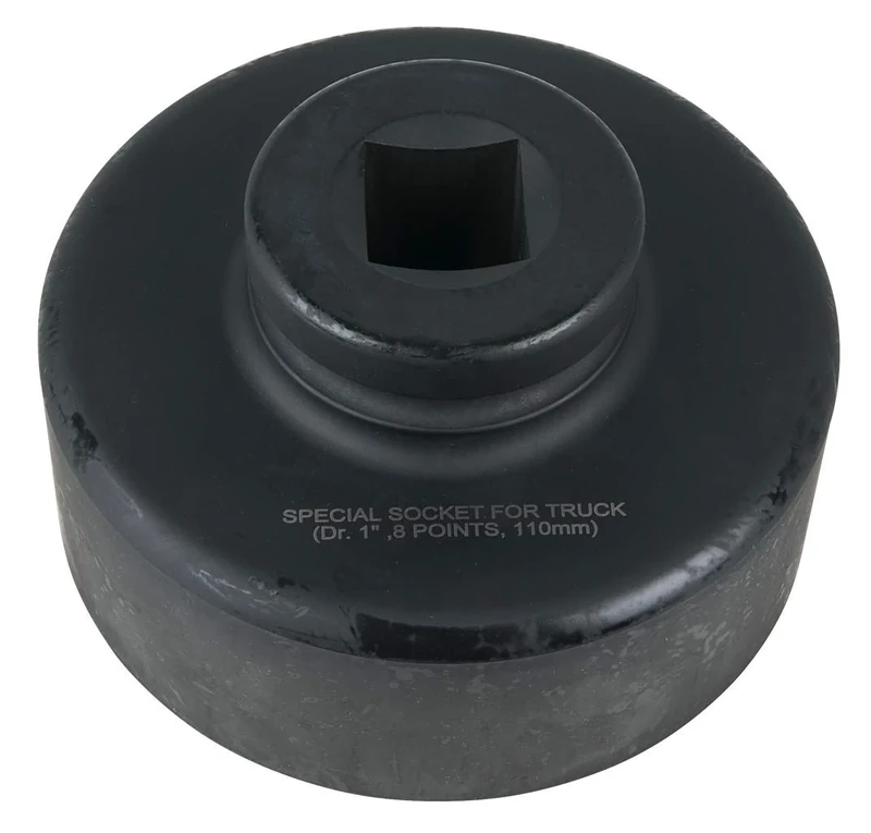 KS Tools 460.3320 1" Axle Nut Wrench, Octagonal, Short, 110 mm