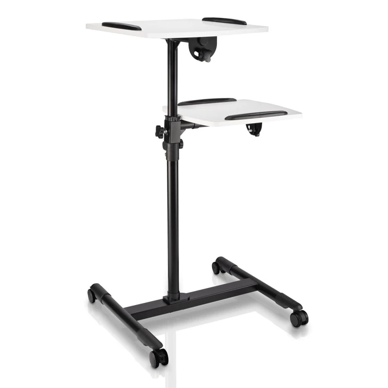 Hama Adjustable Projector Stand - 2 Level Table with Wheels - Image 1