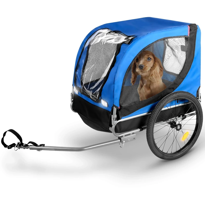 Bicycle Gear Dog Bike Trailer - Dog Bike Carrier Max 40 KG - Foldable Dog Carrier for Bike - Easy Assembly Bike Cargo Trailer - Dog trailer for Bicycle with Reflectors and Rain Cover