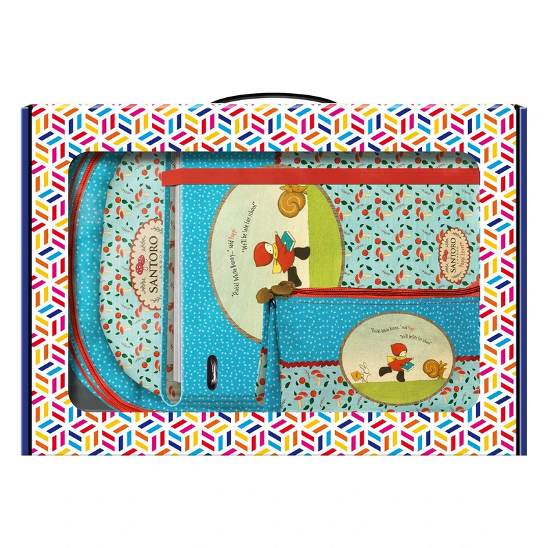 Pack Backpack, Replacement ring binder and Triple Pencil-case - Santoro - Poppi Loves - Catch Me - Image 1