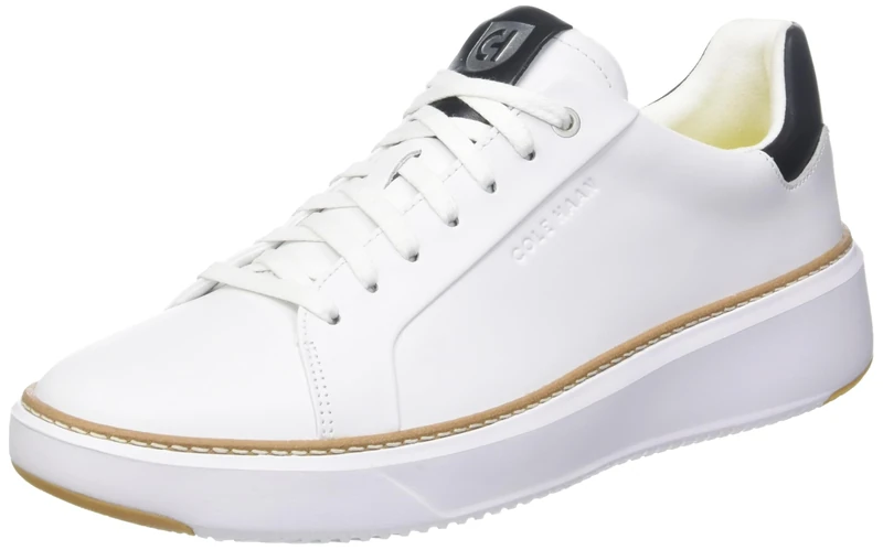 Cole Haan Men's Grandpro Topspin Sneaker, White Black, 9.5 UK