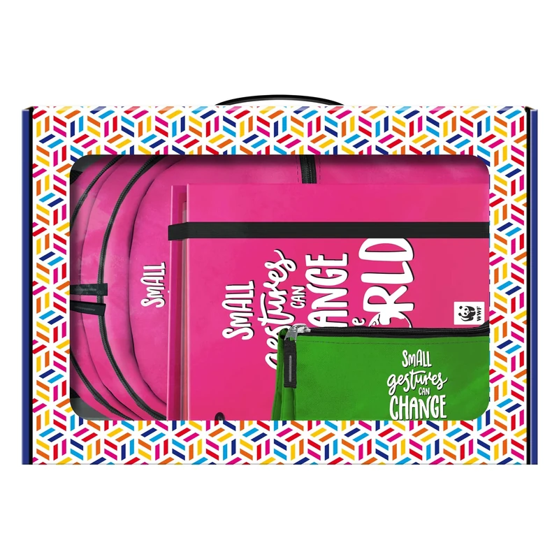 Pack Backpack, Replacement Ring Binder and Pencil-case - WWF - World