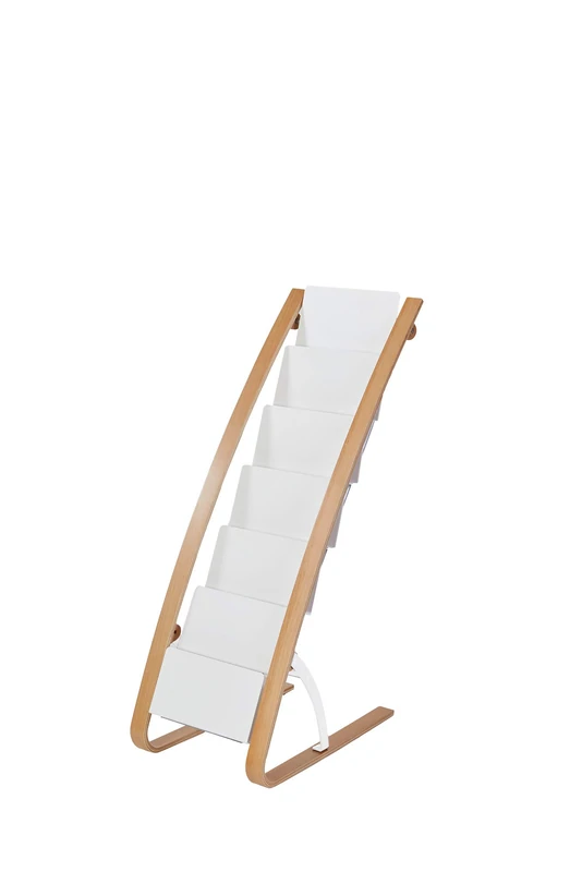 ALBA Floor Display Stand – Two-Material – Stable – 6 Compartments – Easy Assembly - Image 1