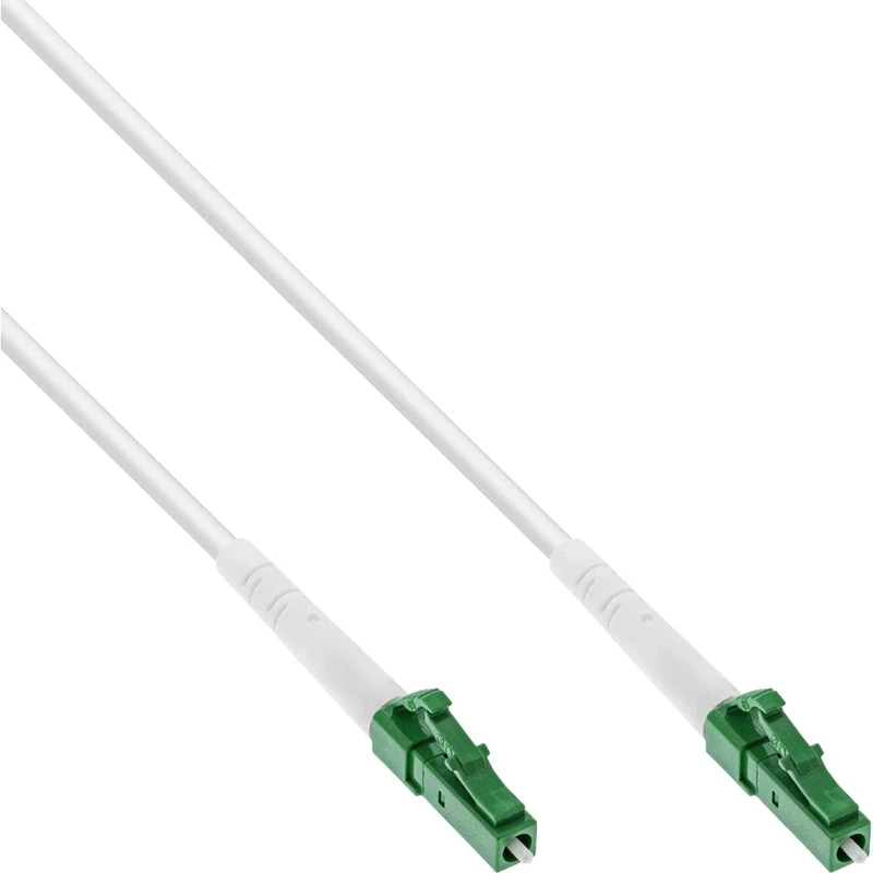 InLine LWL Simplex Cable, FTTH, LC/APC 8° to LC/APC 8°, 9/125µm, OS2, Various Lengths