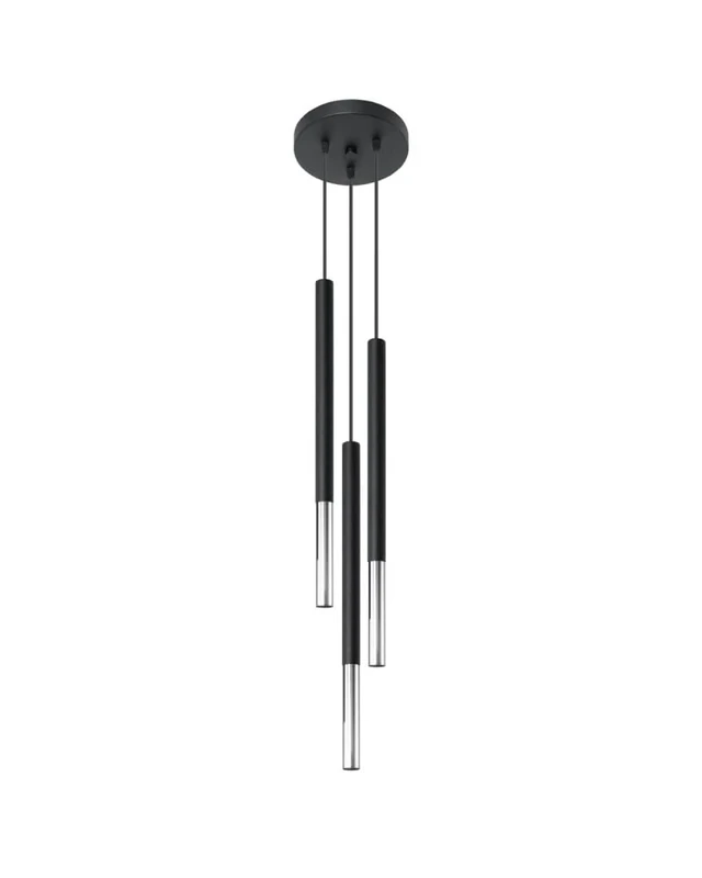 Sollux MOZAICA SL.0887 Cluster Drop Pendant Light Black, Chrome G9