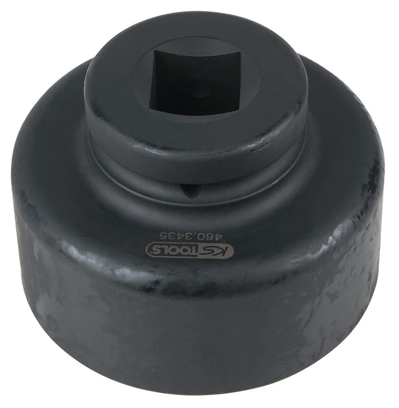 KS Tools 460.3435 1" Axle Nut Wrench, Octagonal, Short, 90 mm