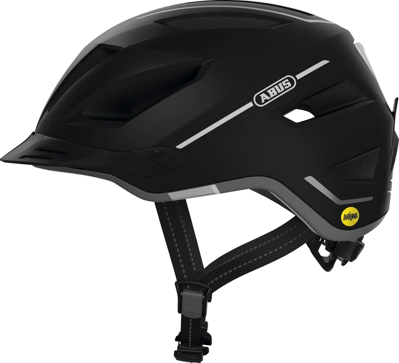 ABUS Pedelec 2.0 MIPS city helmet - bike helmet with rear light, peak, rain cover and MIPS impact protection - for men and women