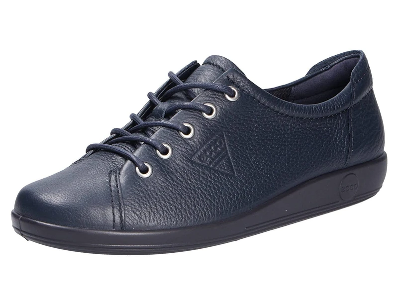 ECCO Women's Soft 2.0 Sneaker, Navy, 8 UK