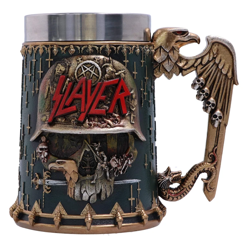 Nemesis Now Officially Licensed Slayer Eagle Helmet Skull Logo Tankard - Image 1