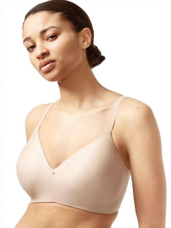 Chantelle Women's, C COMFORT, Wirefree Support Bra, Women's invisible lingerie, Ultra Nude, 32DD