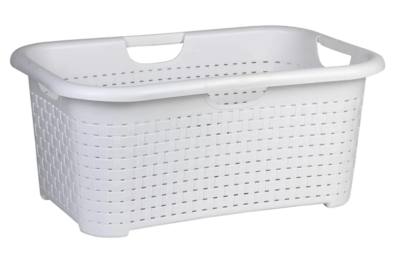COFAN 41001891 Cesta Multiusos De Polipropileno | Modelo Marsella | Varios Colores | Medidas 59 X 38 X 26 cm - Cesta Multiusos White Modelo Marsella 59x38x26 cm for DIYers & Professionals for... - Image 1
