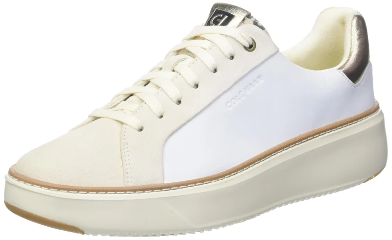 Cole Haan Women's Grandpro Topspin Sneaker, White Leo Print, 3.5 UK