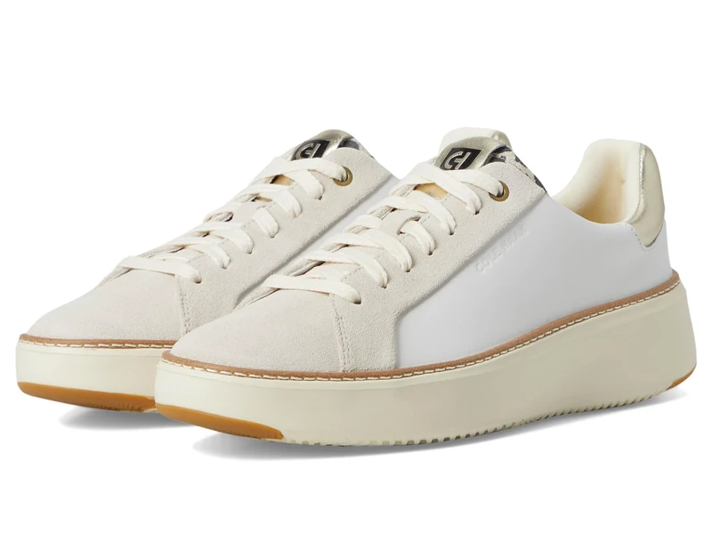 Cole Haan Womens Grandpro Top Spin Casual Trainers White 5 UK