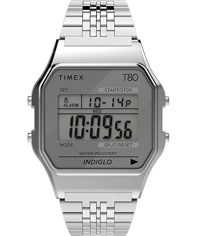 Timex Unisex's Digital Quartz Watch with Stainless Steel Strap TW2R79300