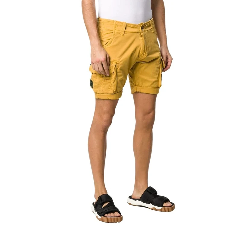 Alpha Men's Crew Short Patch Boy Shorts, 465-empire Yellow,