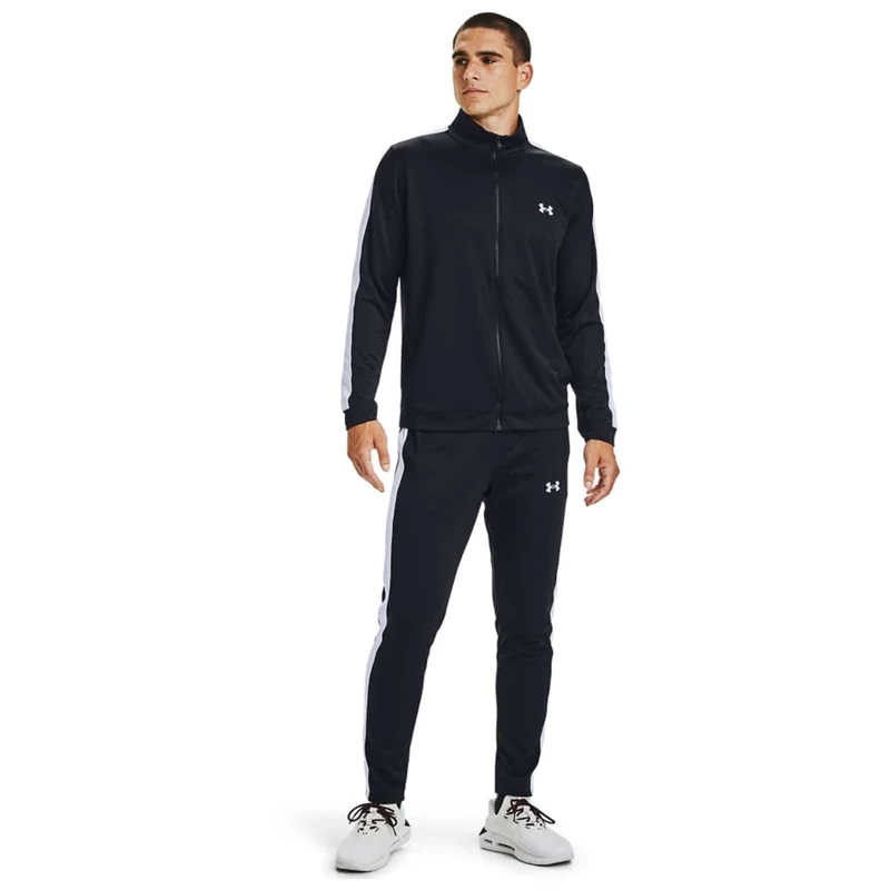 Under Armour Mens Knit Track Suit Black/White 3XL