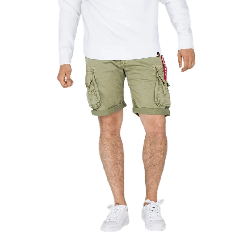aplha industries Men's Crew Short Bermuda Shorts, empire yellow, 32