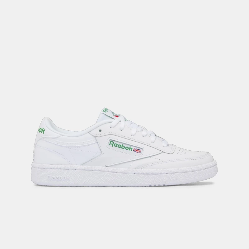 Reebok Club C White/GLEGRN/VECBLU Male Tennis Shoes