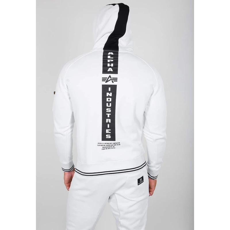Alpha Industries Men's Defense Hoody, White, XS
