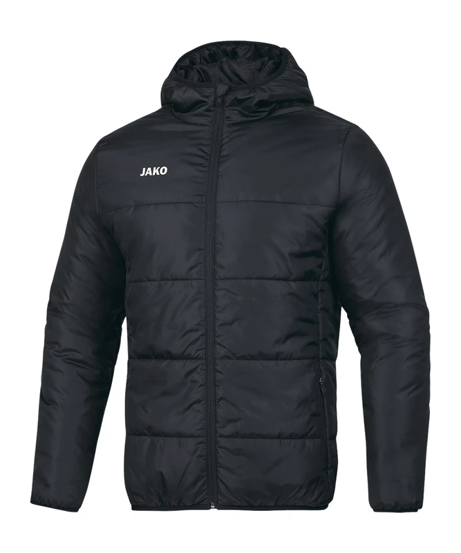 JAKO Men's Basic Quilted Jacket, Black, L