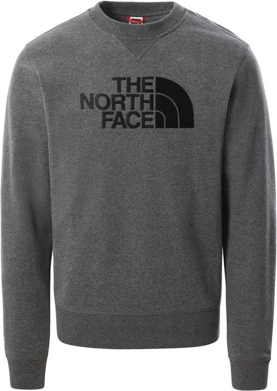 THE NORTH FACE Men's Drew Crew Light T-Shirt, TNF Medium Grey Heather, S