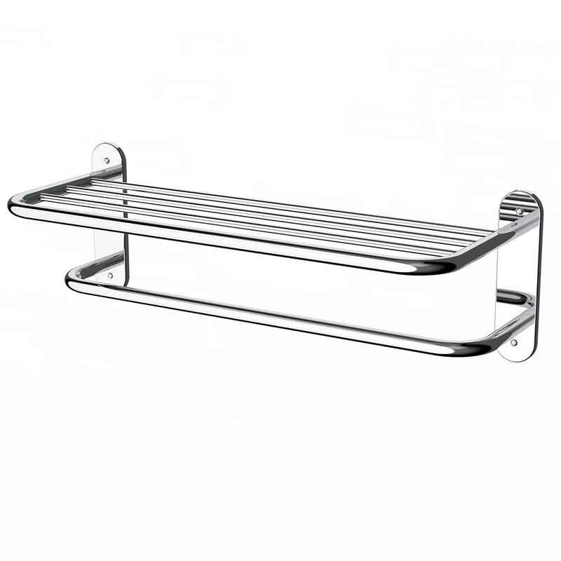 Fixsen 18 Inch Bathroom Towel Rack Towel Bar Towel Shelf Chrome Stainless Steel and Zinc Alloy Wall Mount 1pc for House Lavatory and Hotel…