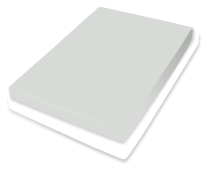 Bassetti Fitted Sheet, Cotton, Platinum, 180x200 200x220 - Image 1