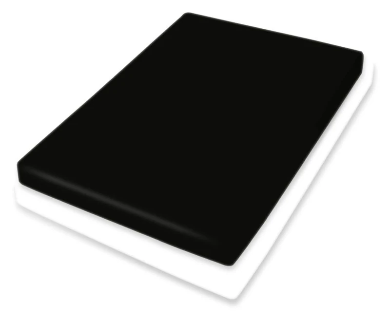 Bassetti Topper 9302405 Fitted Sheet Plain Titanium 556 Cotton and Elastane 90 x 190 cm 100 x 220 cm