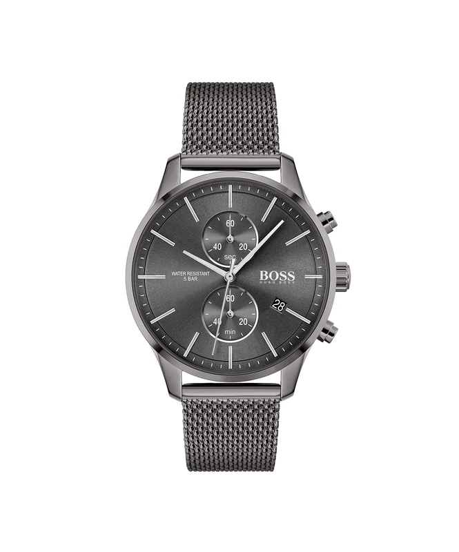 BOSS Men's Chronograph Quartz Watch - 1513870 Grey Mesh