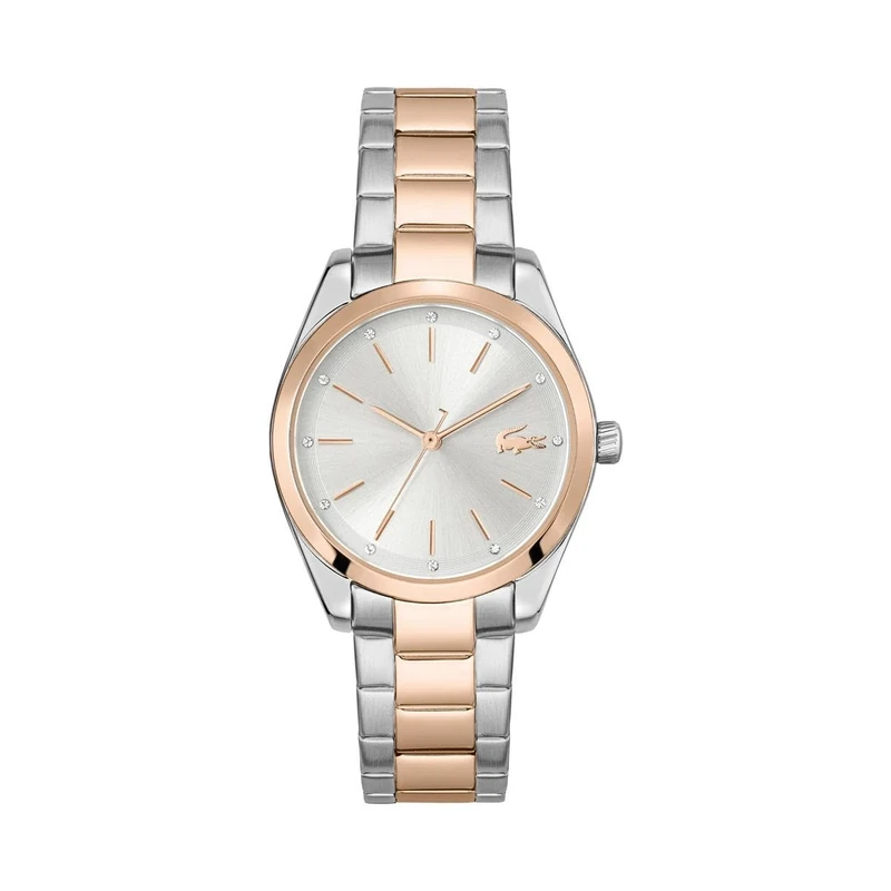 Lacoste Analogue Quartz Watch for Women with Two-Tone Stainless Steel Bracelet - 2001178